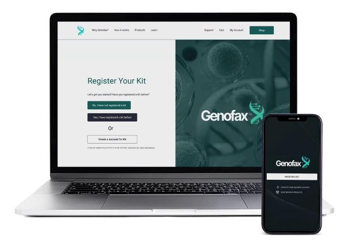 Genofax® Register Page